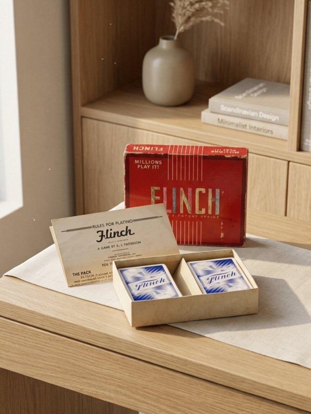 Vintage 1938 Parker Brothers Flinch Game • Complete Deck • Original Instructions - Picture 1 of 5